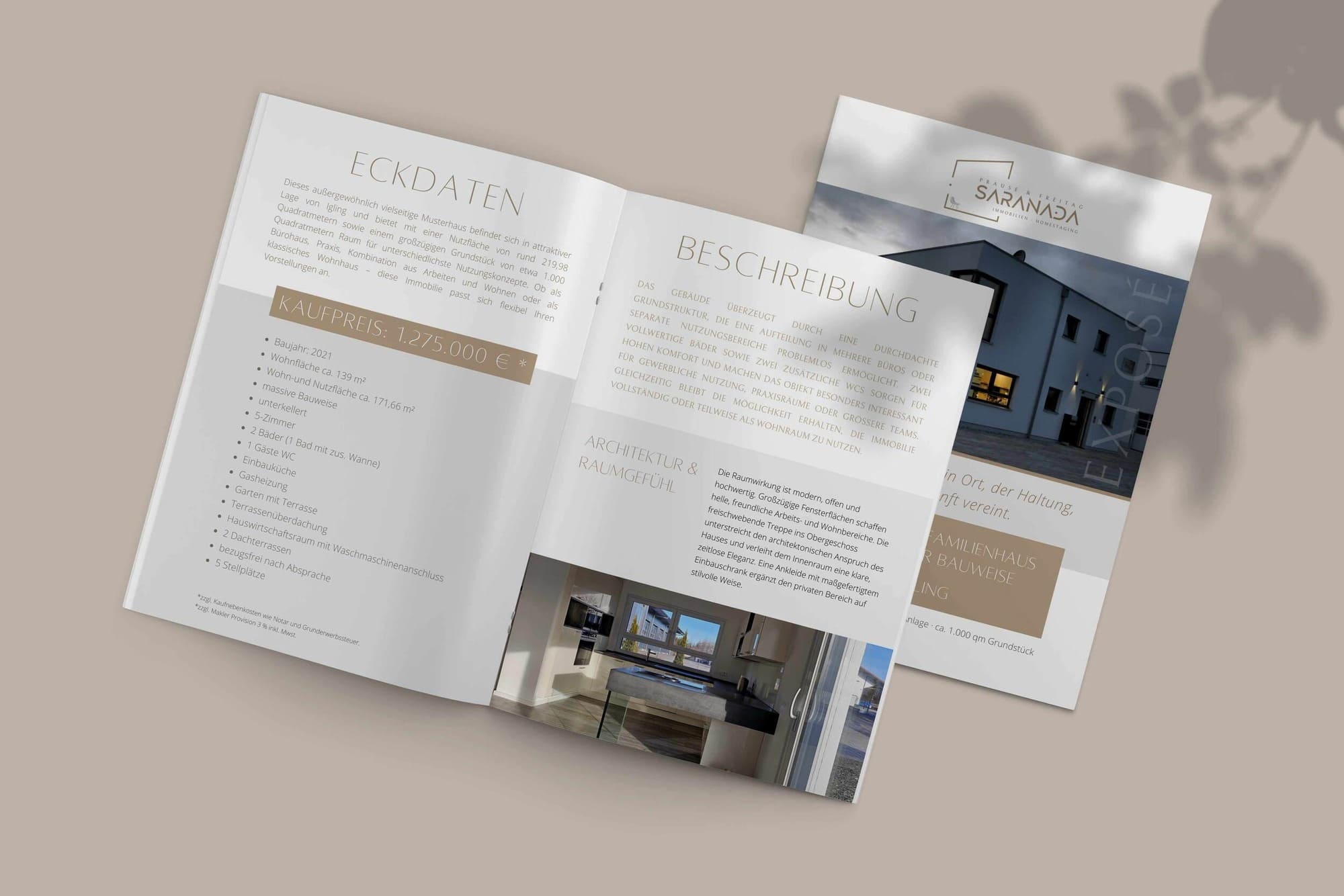 Immobilien Prause und Freitag Immobilien Expose Präsentation Immobilienmarketing Broschüre