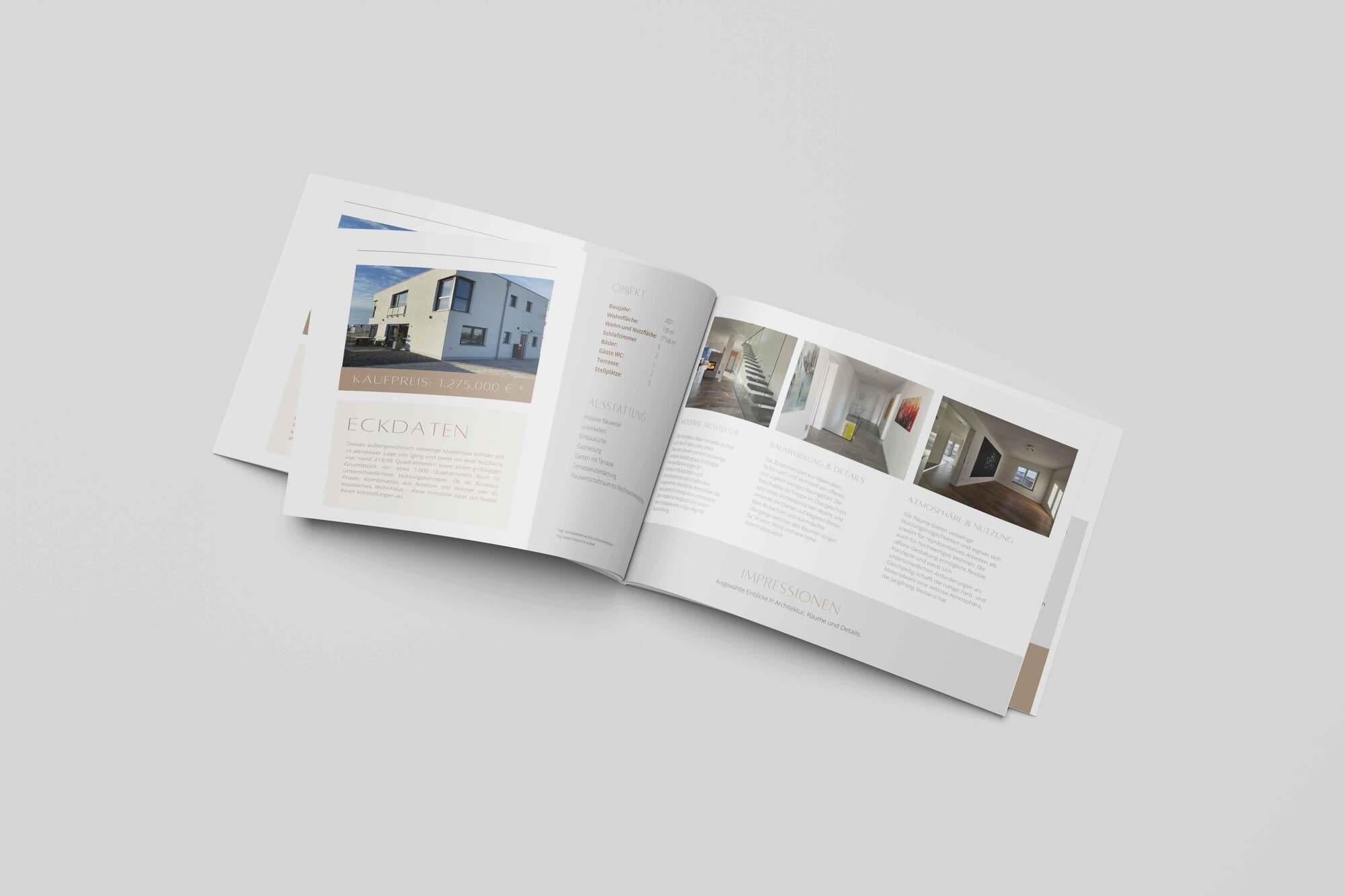 Immobilien Prause und Freitag Immobilien Expose Präsentation Immobilienmarketing Broschüre