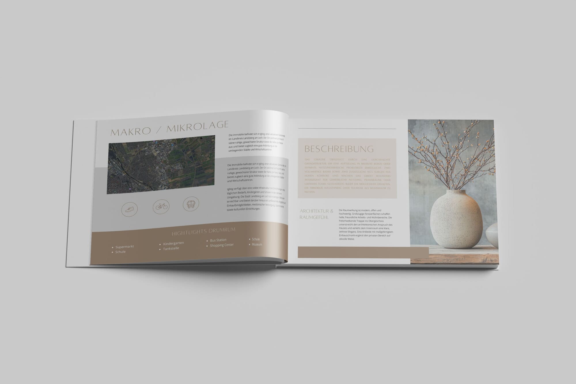 Immobilien Prause und Freitag Immobilien Expose Präsentation Immobilienmarketing Broschüre