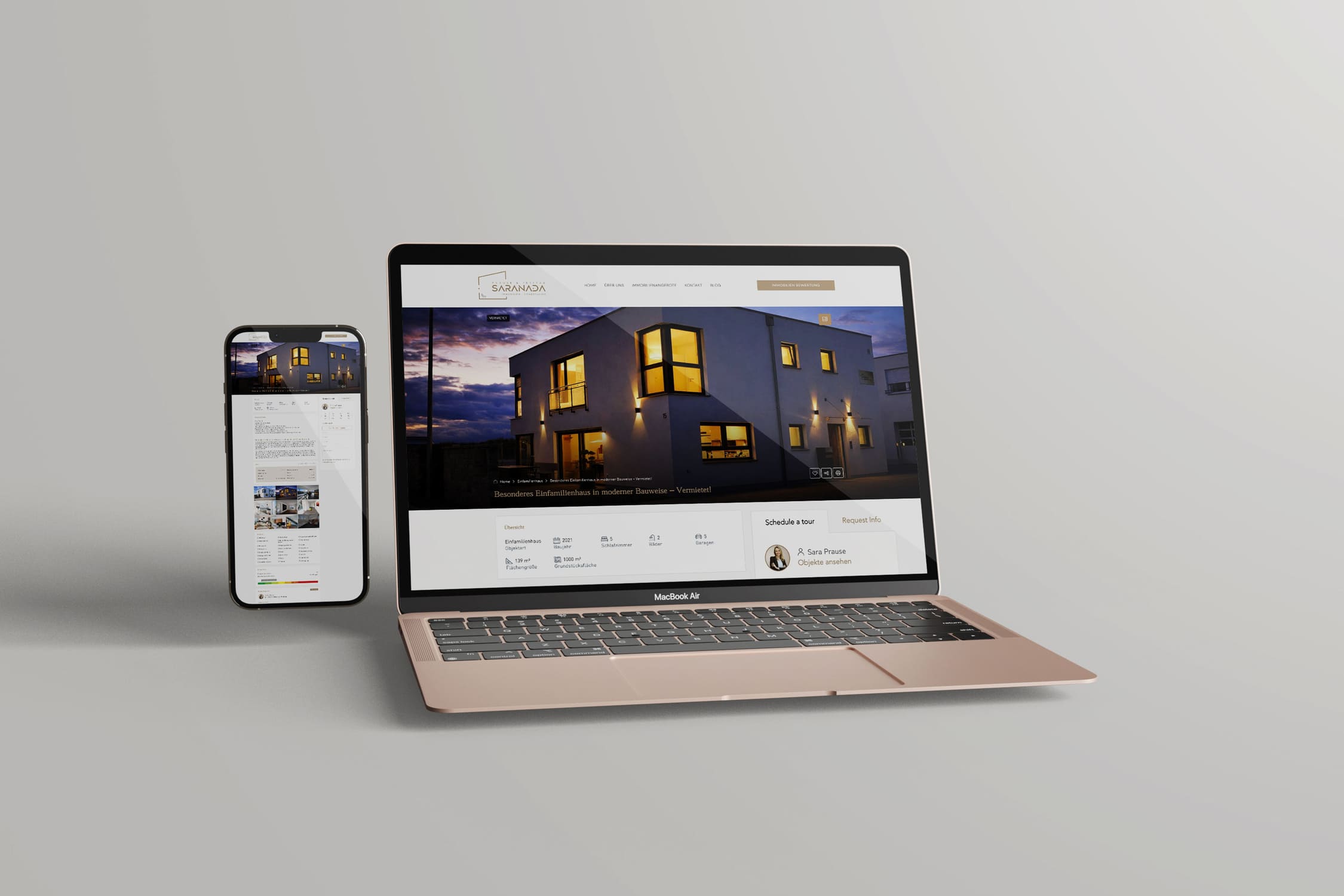 Immobilien Prause und Freitag Immobilien Online Expose Design Präsentation Immobilienmarketing