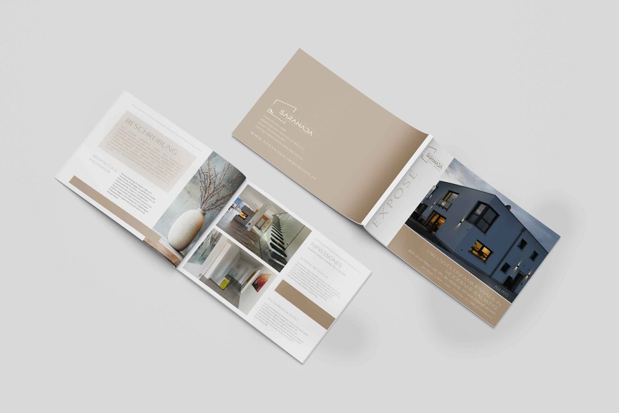 Immobilien Prause und Freitag Immobilien Expose Präsentation Immobilienmarketing Broschüre