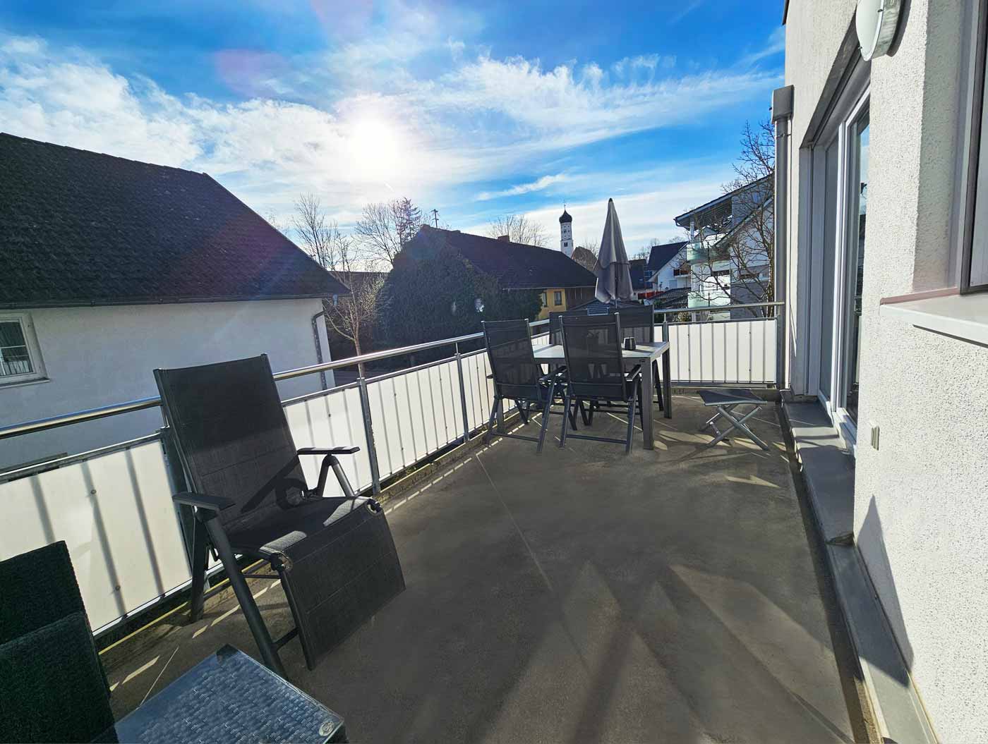 wohnung untermeitingen balkon aussicht