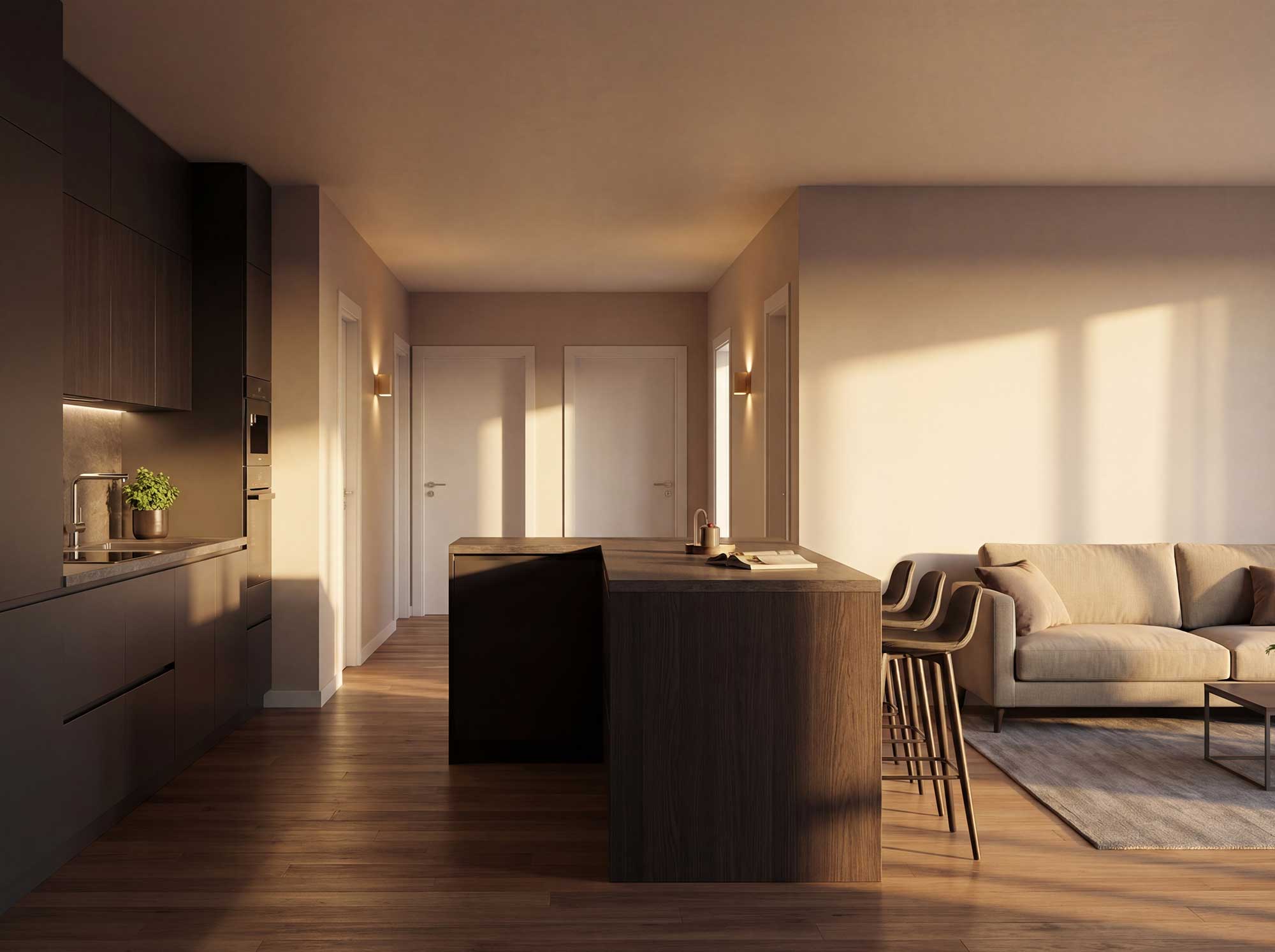 neubau kaufering innenraum offenes wohnen 2