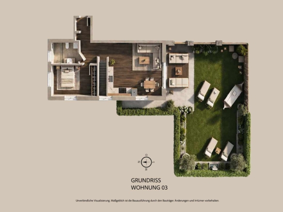 grundriss 2 zimmer erdgeschosswohnung kaufering wohnung 03