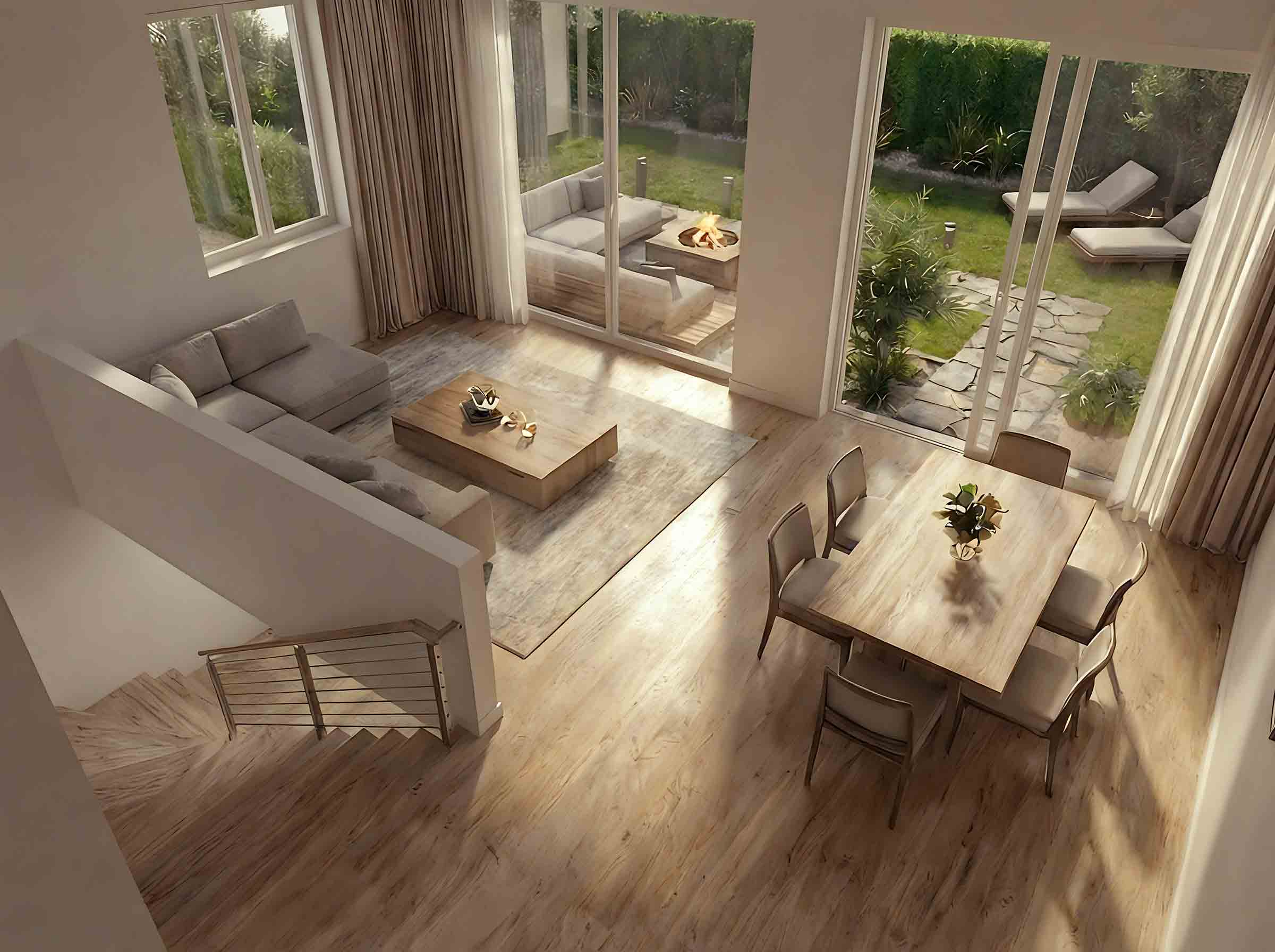 neubau kaufering innenraum offenes wohnen