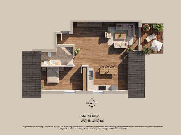 grundriss 2 zimmer dachgeschosswohnung kaufering wohnung 08