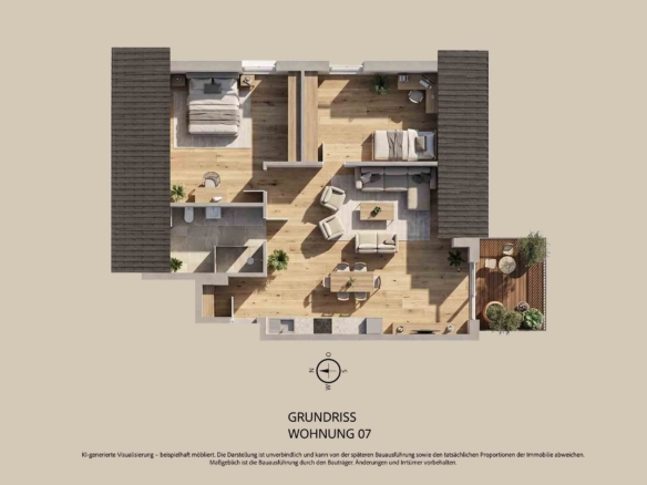 grundriss 3 zimmer dachgeschosswohnung kaufering wohnung 07
