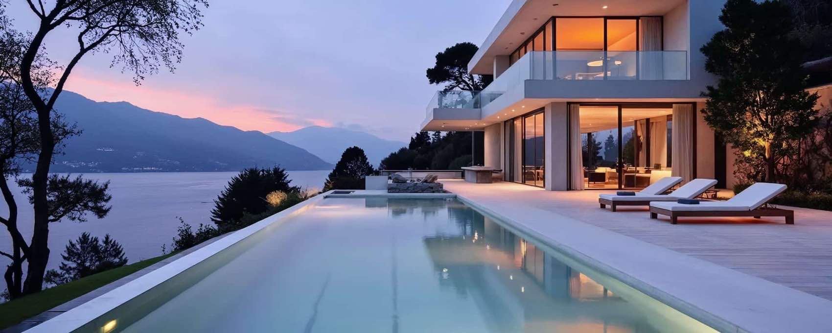 Immobilie verkaufen in Herrsching am Ammersee: modernes Einfamilienhaus mit Pool und Seeblick, vermarktet von SARANADA